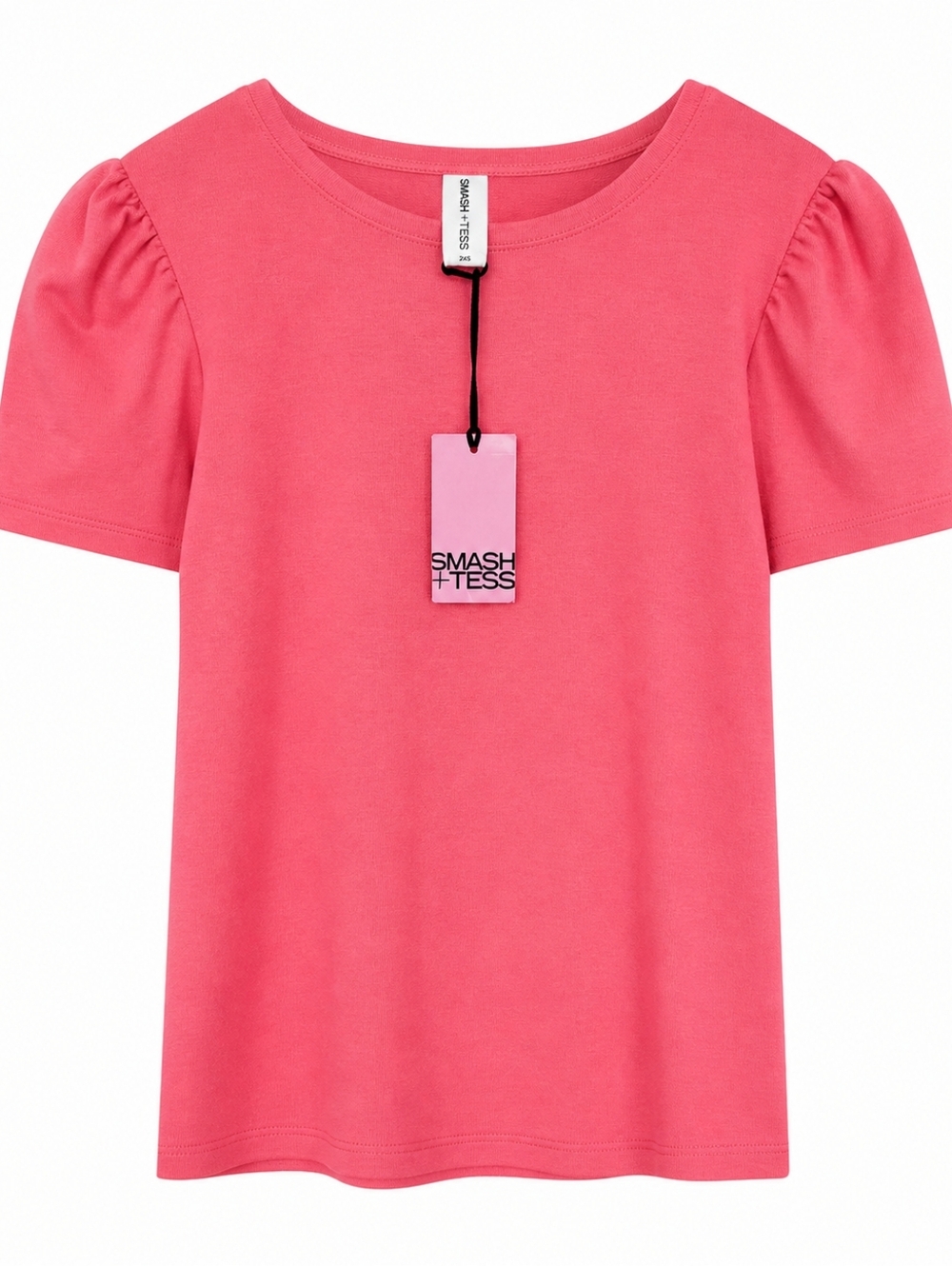 Smash + Tess  Pink Puff Sleeve Tee